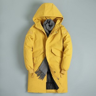 新品过膝长款情侣棉衣男女士美术学生艺校羽绒棉服外套印子