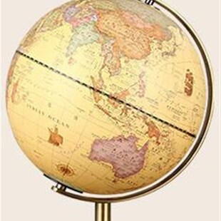会发光的地球仪台灯中号学生用25cm高清美式复古仿古摆件带LED灯