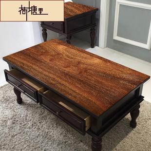 塑料pvc软桌面垫玻璃r保护纹免洗垫子复古纹光面仿木防水桌桌布