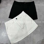 韩版 辣妹小个子高腰包臀超短s裙女夏季 新款 简约百搭显瘦a字半身裙