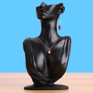 树脂人像模特脖子架子珠宝项链展示道具耳环饰品吊坠首饰收纳摆件