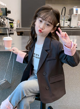 女童春装2024新款外套儿童新中式国风汉服套装春秋款女孩网红洋气