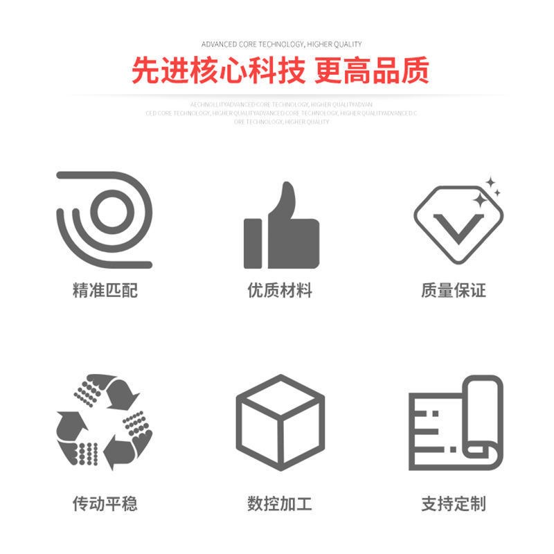 同步轮8M-40齿/44齿碳钢传动轮厂家直销现货套装同步皮带轮