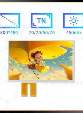 全新原装群创7寸LCD显示屏 AT070TN84 V.1 宽温液晶屏 工业设备屏
