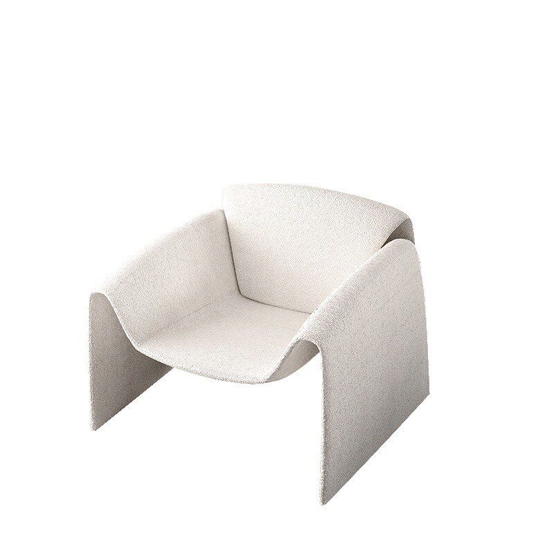 意式创意设计师休闲单人沙发椅简约客厅纳帕西皮螃蟹椅商务洽谈椅