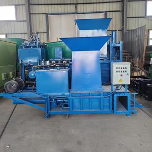 三缸卧式 液压打包机带称重功能草料压块机牛羊饲草套袋打捆机