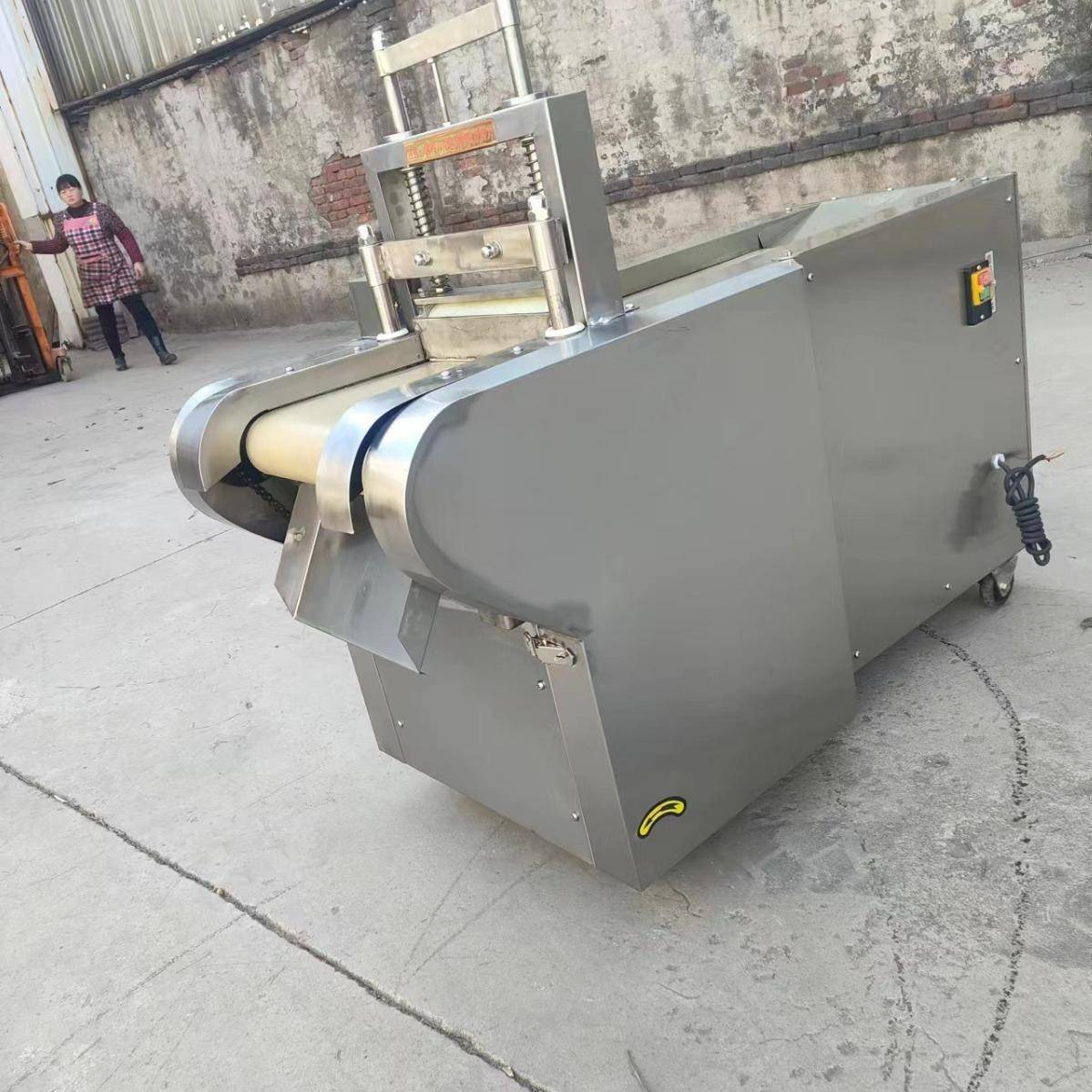 零售果脯切片机不锈钢果脯切断机商用多功能切丁机干果切片