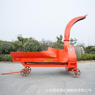 青储秸秆铡草切断机效果大型养牛秸秆饲料铡草机出料长短可调