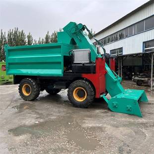 养殖场三轮清粪车升降刮板式 铲粪机25马力牛粪便清理车