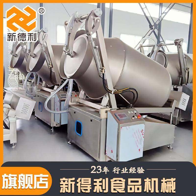 不锈钢卤肉腌制设备商用带鱼变频腌制机全自动泡菜液压真空滚揉机