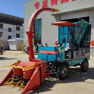 牛羊草料收获机履带式 圆盘 青储饲料机拖拉机式