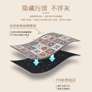 时尚 轻奢风家用拉圈地毯 潮流高级感客厅地毯 卧室全铺防滑地毯