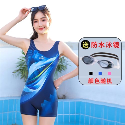 泳衣女竞速女款连体温泉加大z码游泳衣泳装女士中老年妈妈平角