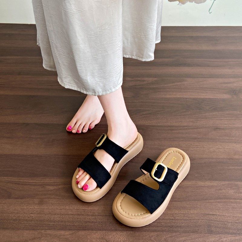 夏季外穿孕妇凉拖鞋女士大码41一43E宽松妈妈凉鞋休闲一字拖不累,女鞋,一字拖,淘宝优惠券,粉丝福利购,淘宝优惠卷