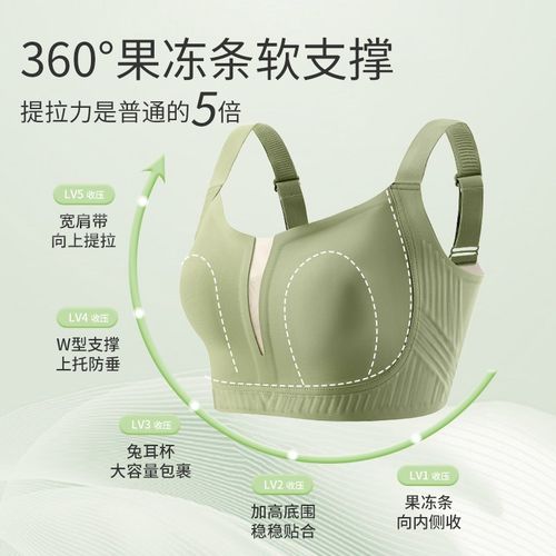 内衣女大胸显小收副乳防下垂全罩杯F薄款调整型大码美背文胸罩