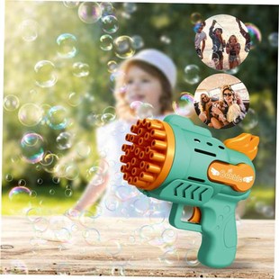 Toys Bubbles Gun RSocket Bubble Soap Electric Kids Automatic