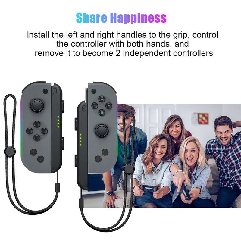 Joy Pad Switch Controller with Light HLeft Right Joycon Repl