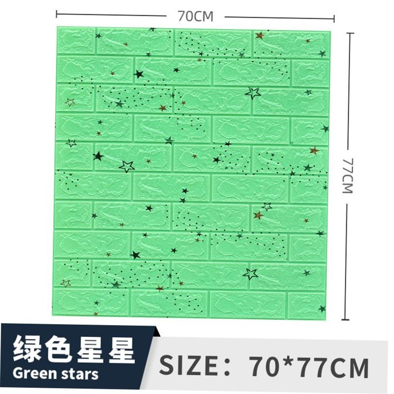 3D Wall Sticker Imirtation Brick aterproof Wallpaper Room