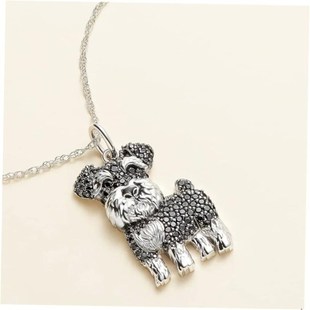 and Necklace Dog Pendant Schnauzer fXor Exquisite Women Cute
