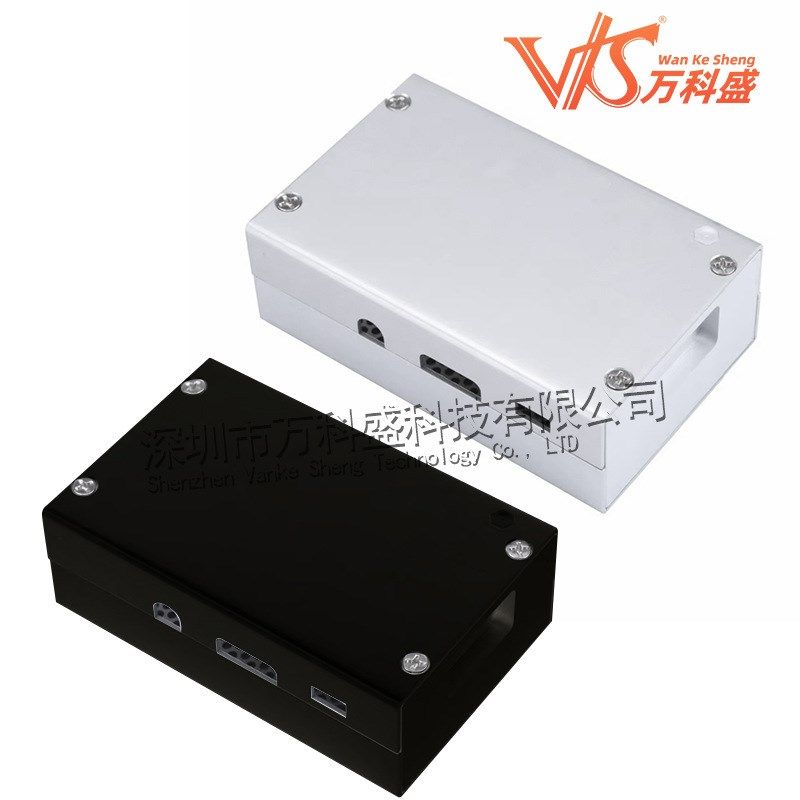树莓派金属主板外壳Raspberry Pi 3代b+铝合金盒子散热2b壳配件