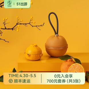 陶瓷家用户外露营旅行茶具大吉大利 快客杯便携随身茶具套装