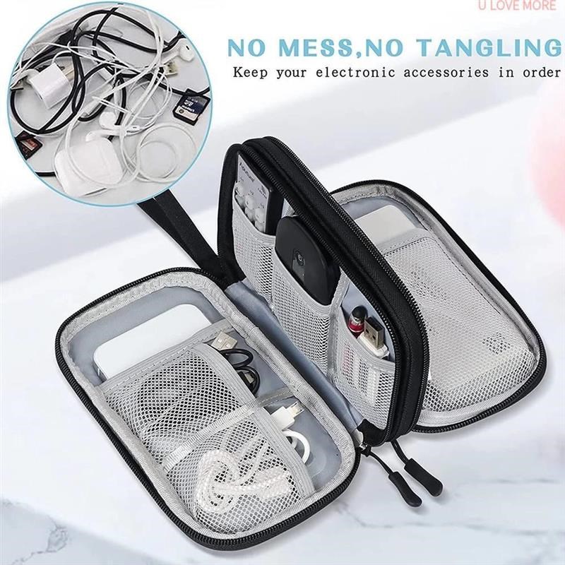 NEW Travel Organizer Bag wCable Storage Organizers Pouch Car