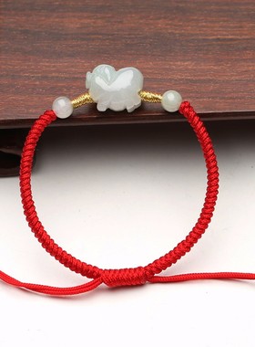 2022属虎手链 本命年手工编制红绳手绳女情侣款礼物送女朋友