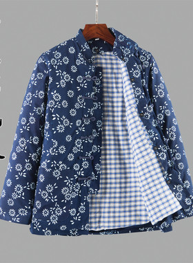 冬季女士唐装棉袄纯棉花手工棉衣加厚可拆卸内胆棉服中式复古外套