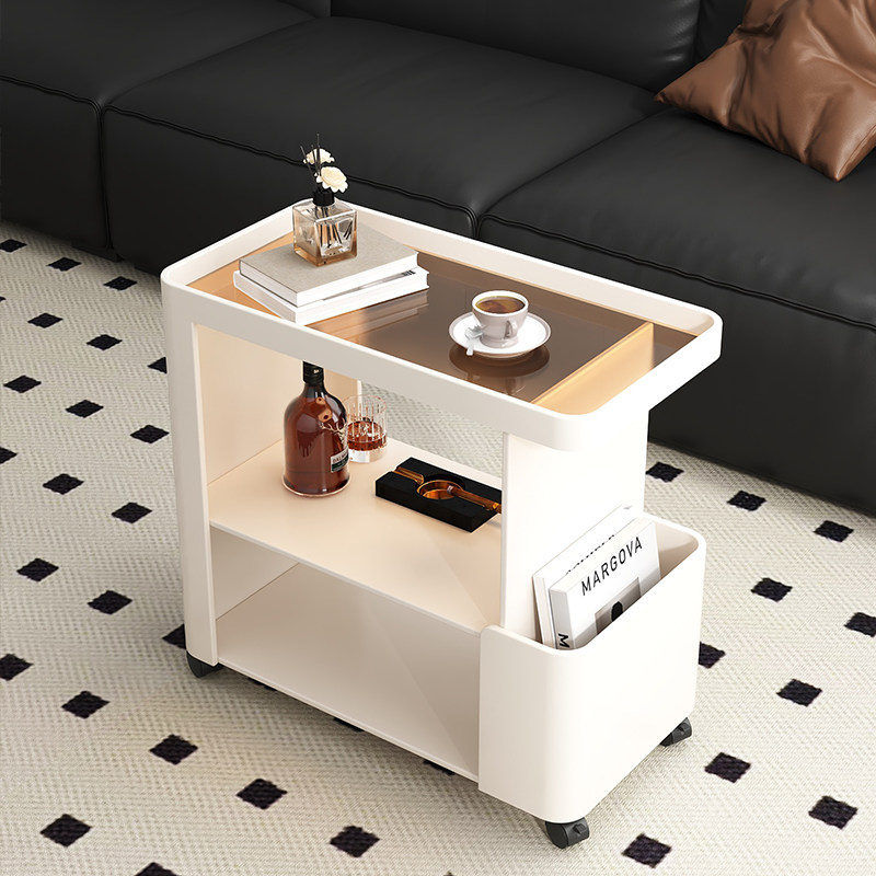 可移动茶几沙发边几小户型家用客厅小推车带轮置物架铁艺床头边柜,住宅家具,移动边几/推车,淘宝优惠券,粉丝福利购,淘宝优惠卷