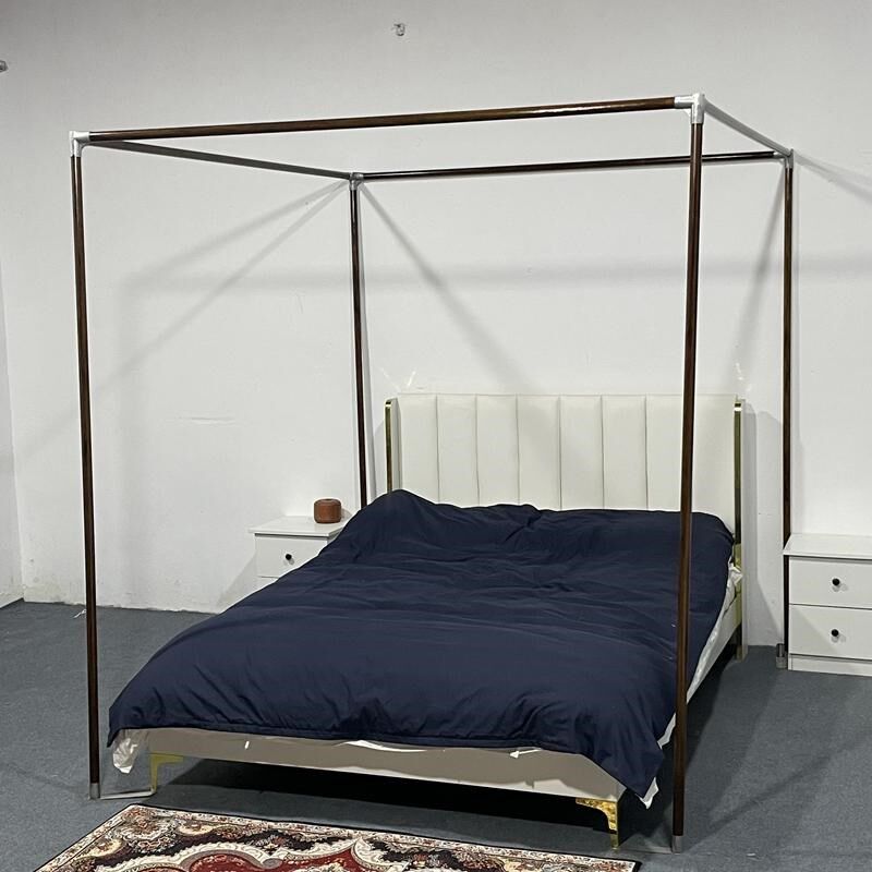 新中式松实木蚊帐架支架杆子木头架子床幔蚊帐杆床幔柱子户外茶寮,床上用品,蚊帐,淘宝优惠券,粉丝福利购,淘宝优惠卷