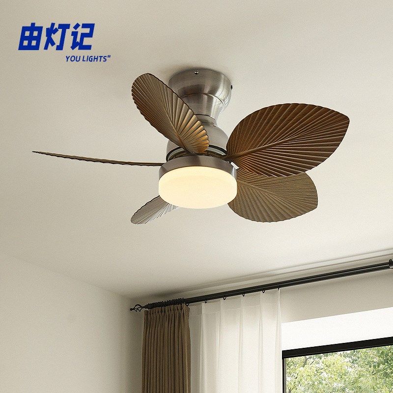 由灯记复古风扇灯一体式餐厅家用美式南洋法式卧室餐桌民宿电风扇,家装灯饰光源,风扇灯,淘宝优惠券,粉丝福利购,淘宝优惠卷