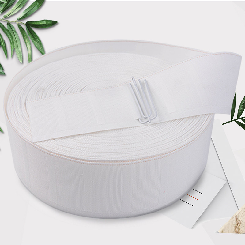 窗帘挂钩布带配件辅料挂钩式窗帘布袋条带头纯白棉加厚加密的布带