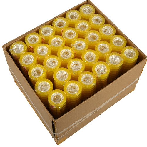 透明胶带小细窄学生错题小号文具胶布封口办公学生用小卷扎口胶纸