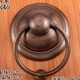 门加厚铜把手铜配件 拉手门钹老式 中式 仿古纯铜圆形门环玻璃门对装