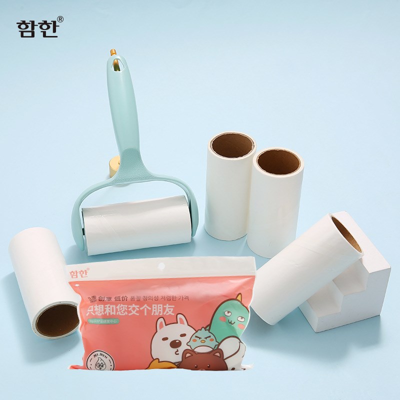 衣物除尘刷可撕式粘毛器 去毛刷衣物除尘器滚筒275张除尘纸粘尘器