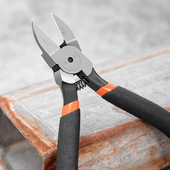 工业级水口钳 5寸斜口钳6寸尖嘴钳电线剪切工具斜嘴钳家用多功能