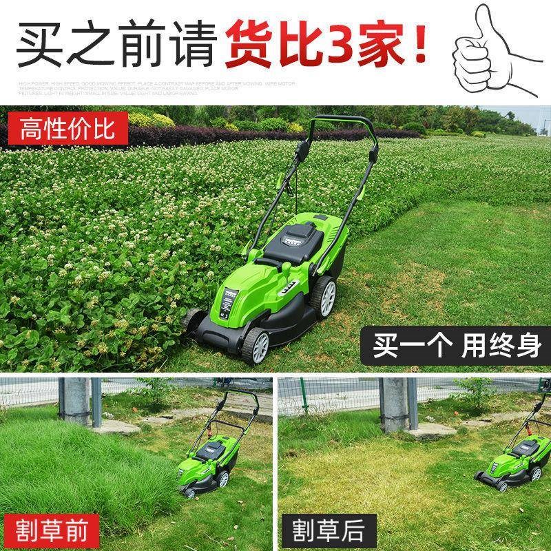 电动割草机家用小型除草机草坪机割草机草坪剪草机R220v插电式其