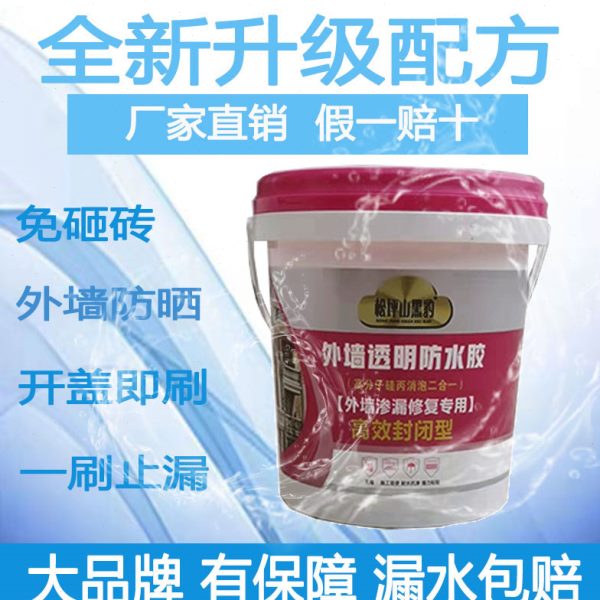 黑豹透明防水外墙专用涂料浴室厨厕所卫生间免砸砖补漏材料速干