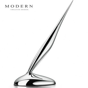 德国Modern创意艺术抽象永恒笔不用墨水多功能签字笔桌面摆件刻字