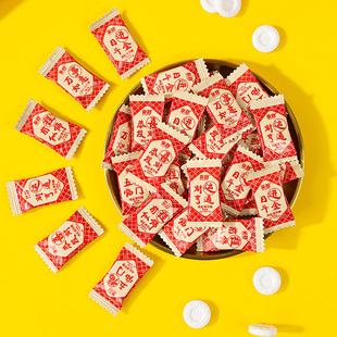 亲劲喜庆版海盐无糖薄荷味糖果多口味清新口气酒店火锅招待小零食