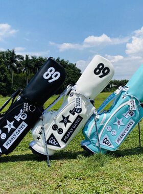 PG高尔夫球包支架包球杆包绿色白色黑色布料防水轻便3.2公斤单肩