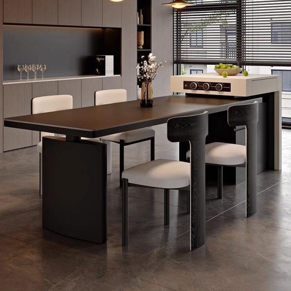 意式极简可伸缩岛台餐桌一体级复古餐厅带泡茶电磁炉中古风岛台,住宅家具,岛台,淘宝优惠券,粉丝福利购,淘宝优惠卷