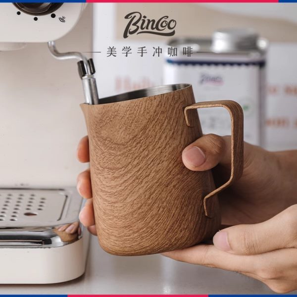 B缸o缸奶咖啡木o专业纹杯in神器泡拉花打尖嘴拉花杯奶不锈钢c拉花