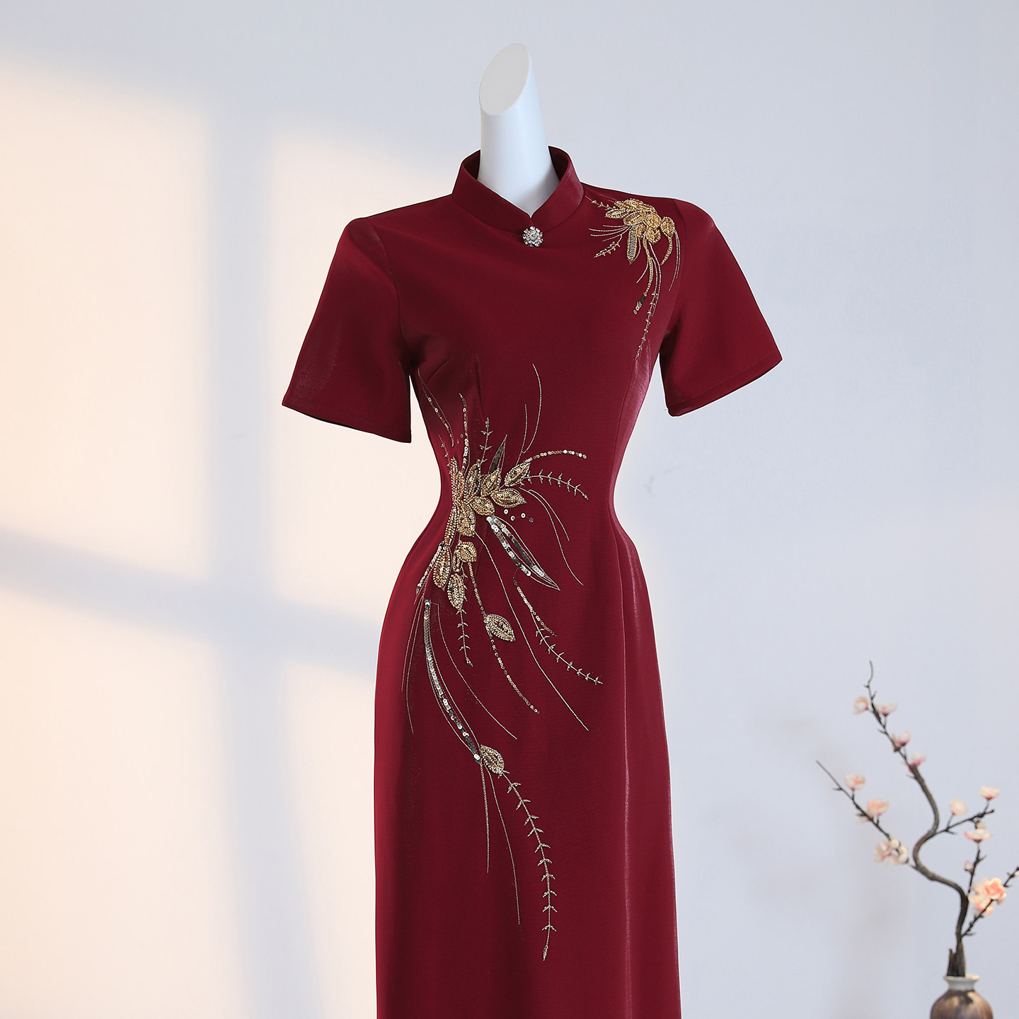 回娘家旗袍2025新款妈妈婚宴礼服