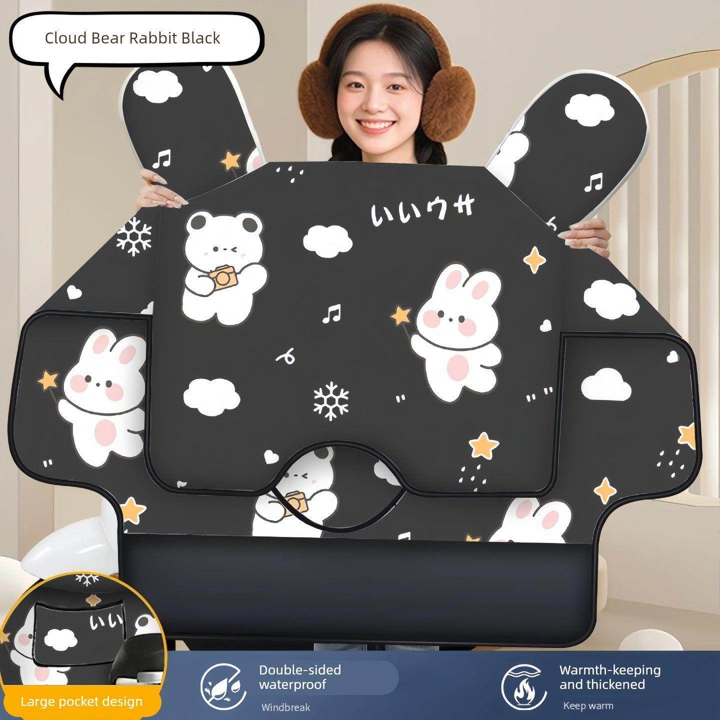 电动汽车挡风玻璃罩，冬季羊毛衬里加厚，适用于所有季节，双面防,电动车/配件/交通工具,电动车挡风被,淘宝优惠券,粉丝福利购,淘宝优惠卷