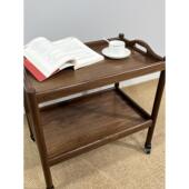 北欧边几小推车客厅沙发黑胡桃可移动带轮茶几桌实木角几