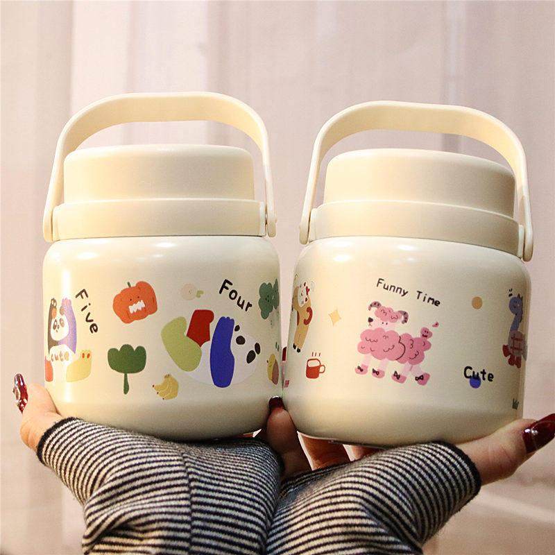 可爱熊猫2024新款焖烧杯316不锈钢保温闷烧壶焖粥可携式饭盒银耳,餐饮具,焖烧杯,淘宝优惠券,粉丝福利购,淘宝优惠卷