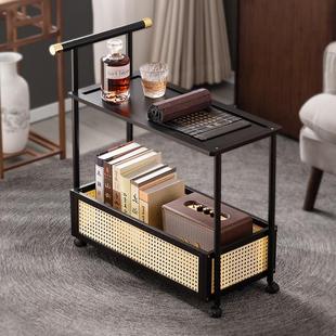 可移动边几小桌子沙发侧边柜茶几床边桌实木茶台巴士餐车客厅推车