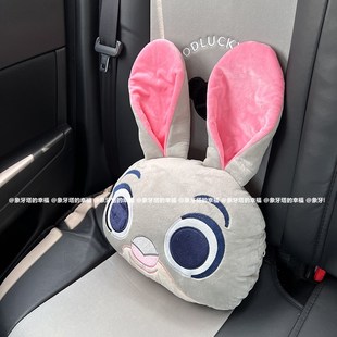 少女心可爱卡通汽车头枕护颈枕座椅靠枕护腰枕安全带汽车内饰用品