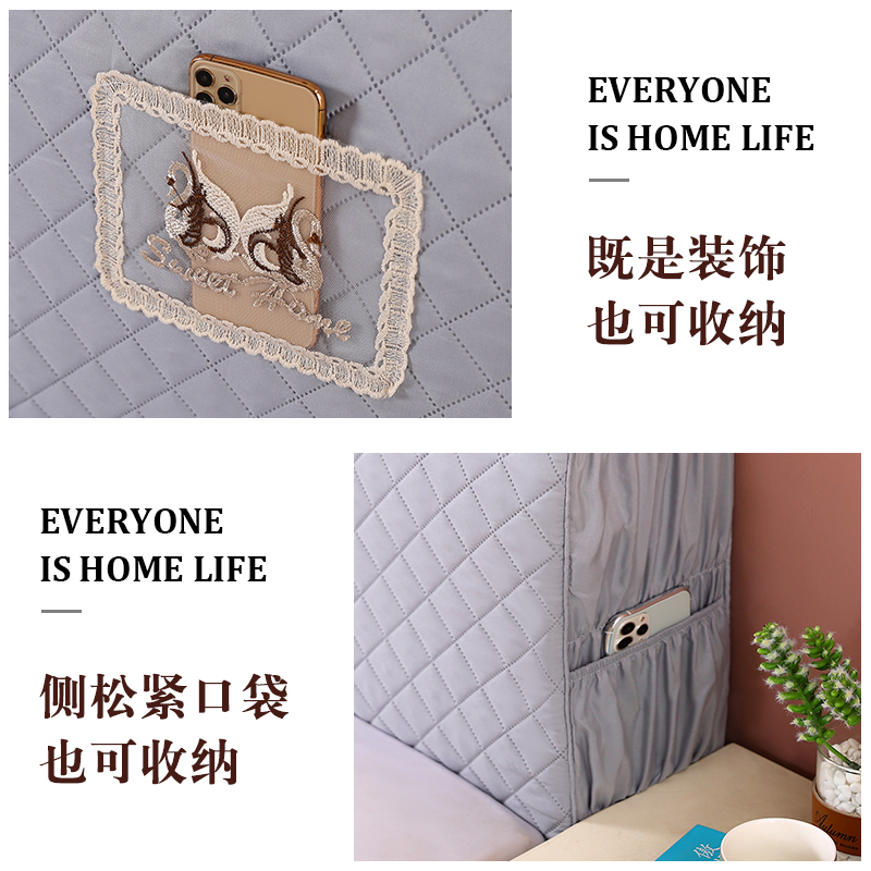 2021新款床头罩套全包通用加厚靠背软包欧式皮床头木床头套保护套